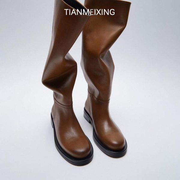 boots brand fashion women chunky platform black brown knee high woman british style locomotive shoes
boots brand fashion women chunky platform black brown knee high woman british style locomotive shoes