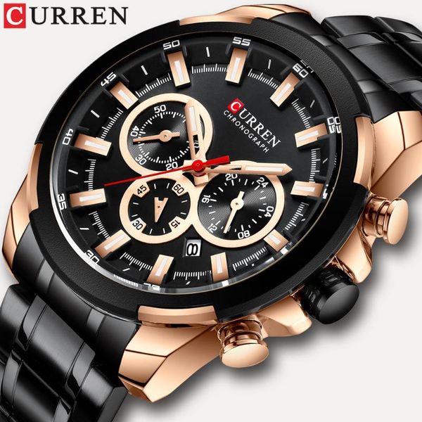 wristwatches curren watches men chronograph sports waterproof full steel quartz men's watch relogio masculino, Slivery;brown
wristwatches curren watches men chronograph sports waterproof full steel quartz men's watch relogio masculino, Slivery;brown
