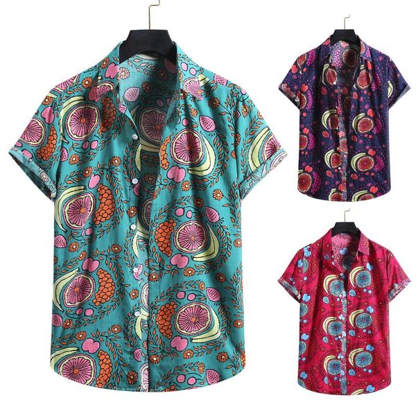 men's casual shirts summer retro shirt loose buttons short sleeve print button blouse 2021 hawaiian man beach, White;black
men's casual shirts summer retro shirt loose buttons short sleeve print button blouse 2021 hawaiian man beach, White;black