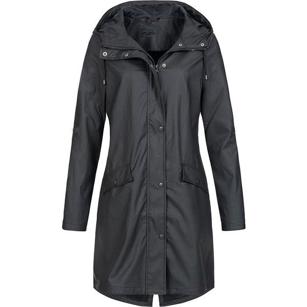 women's trench coats fashion women long sleeve hooded coat 2021 autumn black zipper plus size polyester slim overcoat clothes, Tan;black
women's trench coats fashion women long sleeve hooded coat 2021 autumn black zipper plus size polyester slim overcoat clothes, Tan;black