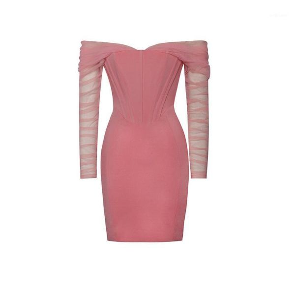 casual dresses 2021 summer arrival bandage dress mesh bodycon off shoulder long sleeve women's mini club party, Black;gray
casual dresses 2021 summer arrival bandage dress mesh bodycon off shoulder long sleeve women's mini club party, Black;gray