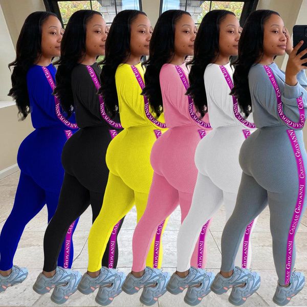 autumn elasticity tracksuits 2-piece sets for women's casual rib letter printed pencil pants suit 6 colors s-2xl, Gray
autumn elasticity tracksuits 2-piece sets for women's casual rib letter printed pencil pants suit 6 colors s-2xl, Gray
