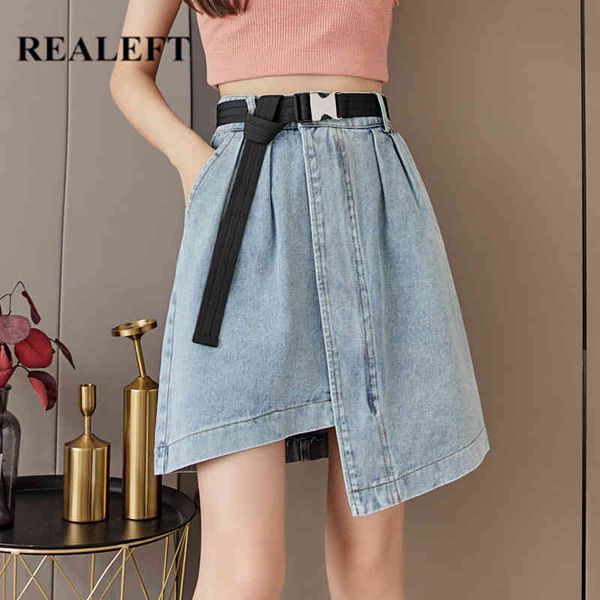 summer irregular women's denim skirt sashed high wasit casual blue jeans female a-line short skirts pockets 210428, Black
summer irregular women's denim skirt sashed high wasit casual blue jeans female a-line short skirts pockets 210428, Black