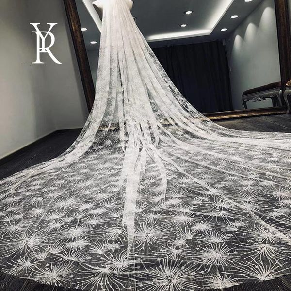 bridal veils yiliber 3 meters single layer veil sky full of stars retro luxury wedding accessories tail, Black
bridal veils yiliber 3 meters single layer veil sky full of stars retro luxury wedding accessories tail, Black