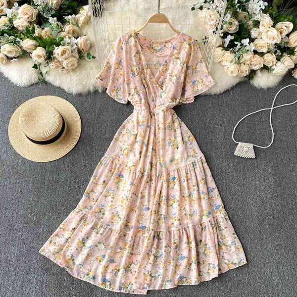 casual dresses chiffon floral print ruffles dress women's summer boho temperament v-neck slim mid-length ruffled holiday k6hc, Black;gray
casual dresses chiffon floral print ruffles dress women's summer boho temperament v-neck slim mid-length ruffled holiday k6hc, Black;gray