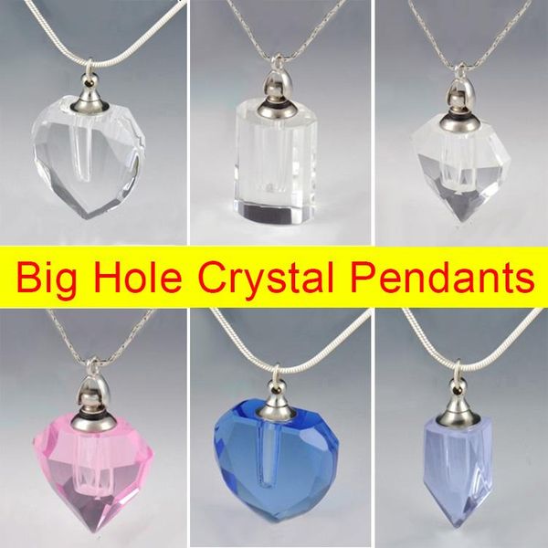pendant necklaces 1pc big hole heart vials necklace perfume bottle crystal for women, Silver
pendant necklaces 1pc big hole heart vials necklace perfume bottle crystal for women, Silver