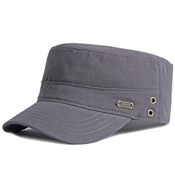 wide brim hats adjustable size men's cotton military flat cap snapback navy hat male bone casual fashion sports caps gorra militar, Blue;gray
wide brim hats adjustable size men's cotton military flat cap snapback navy hat male bone casual fashion sports caps gorra militar, Blue;gray