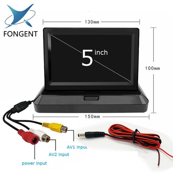 car video 5inch tft color lcd auto parking rearview monitors foldable monitor for camera dvd vcr 12~24v 2 input side view audio
car video 5inch tft color lcd auto parking rearview monitors foldable monitor for camera dvd vcr 12~24v 2 input side view audio