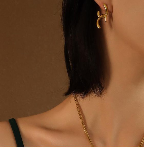 dangle & chandelier titanium with 18k gold creative link drop earrings women jewelry party t show gown punk gothic runway korean japan, Silver
dangle & chandelier titanium with 18k gold creative link drop earrings women jewelry party t show gown punk gothic runway korean japan, Silver