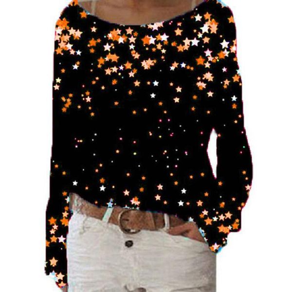 women's blouses & shirts ladies spring autumn shirt lady star print all-match round neck loose plus size fashion long sleeve women ret, White
women's blouses & shirts ladies spring autumn shirt lady star print all-match round neck loose plus size fashion long sleeve women ret, White