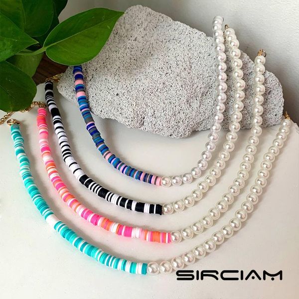 chokers ethnic colorful asymmetry pearls soft pottery clay beaded necklace for women imitation pearl handmade choker girls boho jewelry, Golden;silver
chokers ethnic colorful asymmetry pearls soft pottery clay beaded necklace for women imitation pearl handmade choker girls boho jewelry, Golden;silver