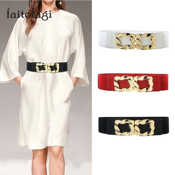 belts elastic wide women corset belt gold buckle ladies dress coat wasit black white red female waistband, Black;brown
belts elastic wide women corset belt gold buckle ladies dress coat wasit black white red female waistband, Black;brown