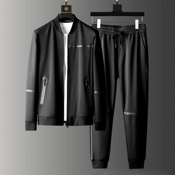 men's tracksuits brand sport black mens sets (sweatshirt+pants) luxury stand collar zipper man jackets elastic waist slim fit male pant, Gray
men's tracksuits brand sport black mens sets (sweatshirt+pants) luxury stand collar zipper man jackets elastic waist slim fit male pant, Gray