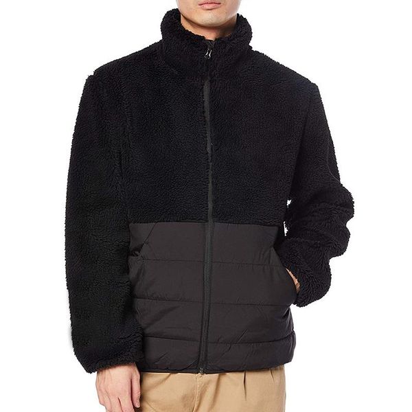 men's jackets 2021 winter casual long sleeve patchwork outerwear fashion solid color men fleece coatharajuku mens stand collar zipper, Black;brown
men's jackets 2021 winter casual long sleeve patchwork outerwear fashion solid color men fleece coatharajuku mens stand collar zipper, Black;brown