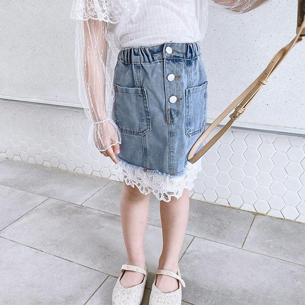 spring lace patchwork a-line skirts for children kids denim girls clothes 4-12 years teenage ws1356, Blue
spring lace patchwork a-line skirts for children kids denim girls clothes 4-12 years teenage ws1356, Blue