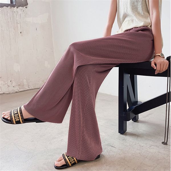 summer thin elastic-waist solid minimalist chic korean plus size office lady pants high waist streetwear trousers 210421, Black;white
summer thin elastic-waist solid minimalist chic korean plus size office lady pants high waist streetwear trousers 210421, Black;white