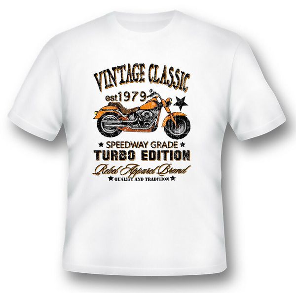 vintage classic motorcycle quality and tradition black or white tee, White;black
vintage classic motorcycle quality and tradition black or white tee, White;black