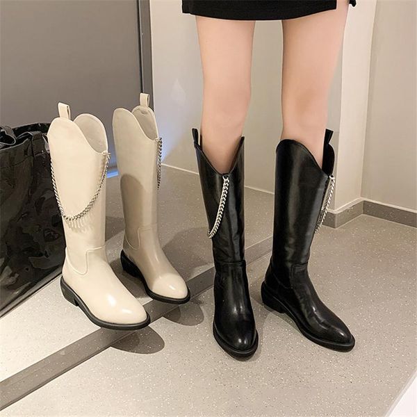 boots women high shoes autumn winter motorcycle female ladies fashion punk gothic long botas with chain square heel, Black
boots women high shoes autumn winter motorcycle female ladies fashion punk gothic long botas with chain square heel, Black