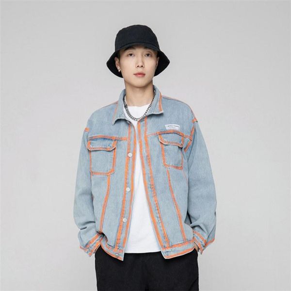 men's jackets 2021 autumn jacket denim coat japanese campus street fashion casual loose for men male, Black;brown
men's jackets 2021 autumn jacket denim coat japanese campus street fashion casual loose for men male, Black;brown