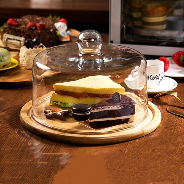 baking & pastry tools lead-transparent glass cover cake tray dessert preservation dust-proof display with bamboo
baking & pastry tools lead-transparent glass cover cake tray dessert preservation dust-proof display with bamboo