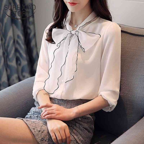 spring chiffon bow women shirts long sleeved blouses office lady fashion clothing slim sweet d452 30 210521, White
spring chiffon bow women shirts long sleeved blouses office lady fashion clothing slim sweet d452 30 210521, White