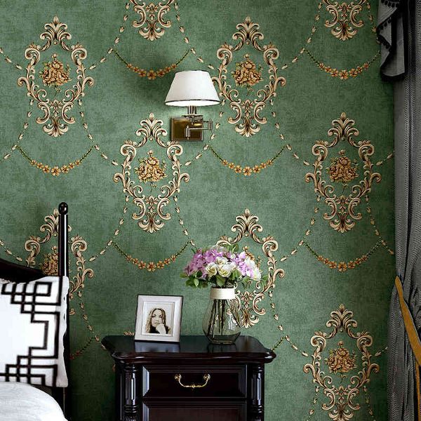 dark green wallpaper american 3d three-dimensional european pastoral living room home bedroom background non self adhesive
dark green wallpaper american 3d three-dimensional european pastoral living room home bedroom background non self adhesive