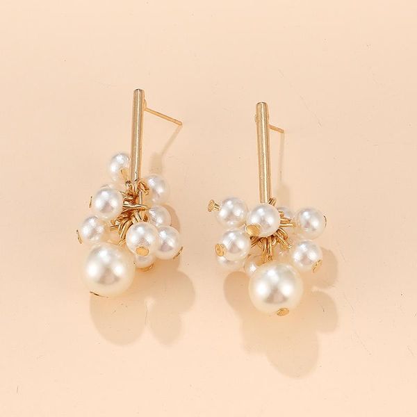 dangle & chandelier korean arrival pearl stud earrings for women elegant lovely metal geometric charming jewelry party 8281, Silver
dangle & chandelier korean arrival pearl stud earrings for women elegant lovely metal geometric charming jewelry party 8281, Silver