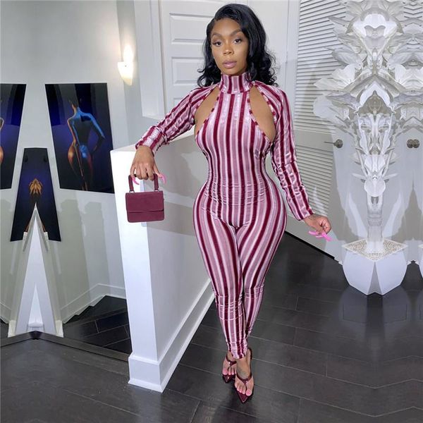 women clothing set long sleeve striped print jumpsuit one-piece suit for holiday dating party shopping women's jumpsuits & rompers, Black;white
women clothing set long sleeve striped print jumpsuit one-piece suit for holiday dating party shopping women's jumpsuits & rompers, Black;white