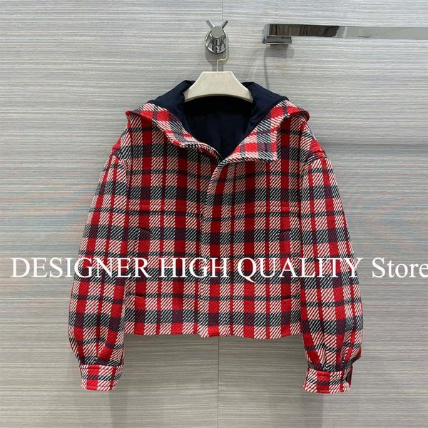 women's wool & blends 2021 autumn winter retro woolen tweed jacket hooded zipper oversized loose coat preppy style plaid weaving high-e, Black
women's wool & blends 2021 autumn winter retro woolen tweed jacket hooded zipper oversized loose coat preppy style plaid weaving high-e, Black
