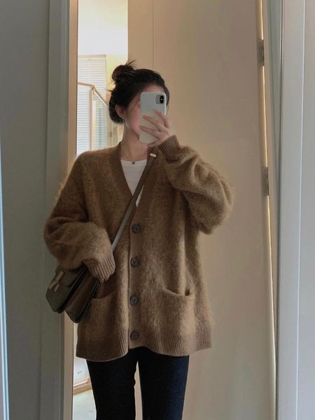 women's knits & tees uulutonica autumn/winter women v-neck pockets elegant fashion solid single breasted loose-fitting gardigan, White
women's knits & tees uulutonica autumn/winter women v-neck pockets elegant fashion solid single breasted loose-fitting gardigan, White