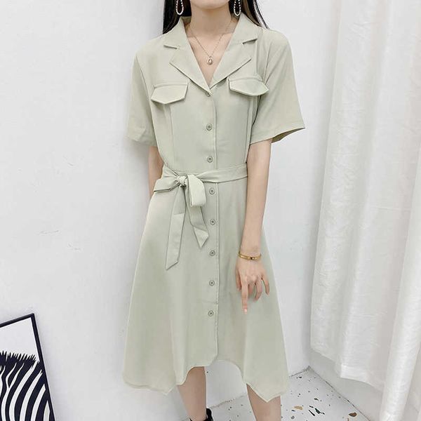 elegant long shirt dress women korean fashion ladies office work short sleeve bandage dresses summer simple lady clothes 210527, Black;gray
elegant long shirt dress women korean fashion ladies office work short sleeve bandage dresses summer simple lady clothes 210527, Black;gray
