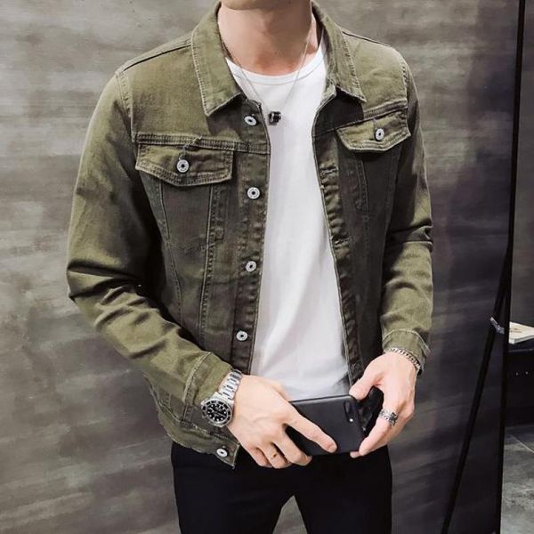men's jackets autumn trend letter printed denim mens cotton single-breasted long sleeve slim fit jacket men, Black;brown
men's jackets autumn trend letter printed denim mens cotton single-breasted long sleeve slim fit jacket men, Black;brown