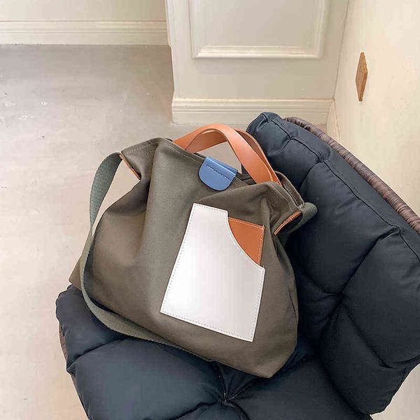 shopping bags handbag large capacity canvas simple summer one shoulder women's bucket 220303
shopping bags handbag large capacity canvas simple summer one shoulder women's bucket 220303
