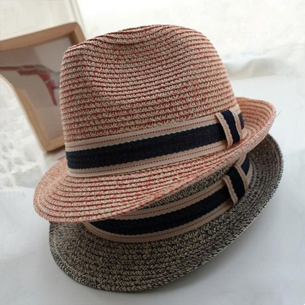 stingy brim hats tide summer temperament straw hat mixed color jazz beach sunscreen men and women sun, Blue;gray
stingy brim hats tide summer temperament straw hat mixed color jazz beach sunscreen men and women sun, Blue;gray