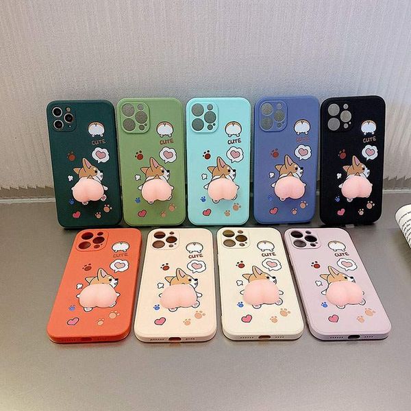 for iphone 13 mini xs xr 11 12 pro max cover cases 7 8 plus soft tpu cute cartoon dog koki anti stress phone case skin