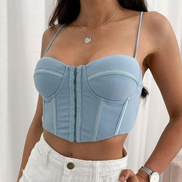 bustiers & corsets women spaghetti strap skinny chest female solid buttons bustier corset crops bodycon club camis summer tube q231, Black;white
bustiers & corsets women spaghetti strap skinny chest female solid buttons bustier corset crops bodycon club camis summer tube q231, Black;white