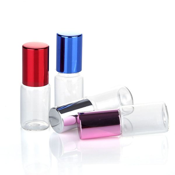 100 x 5mlempty clear refillable glass roll on bottle with ball small 5cc transparent perfume ctainers
100 x 5mlempty clear refillable glass roll on bottle with ball small 5cc transparent perfume ctainers