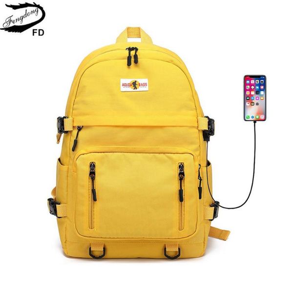 fengdong high school backpack waterproof yellow black usb port book bag large for teenage boys girls bags
fengdong high school backpack waterproof yellow black usb port book bag large for teenage boys girls bags