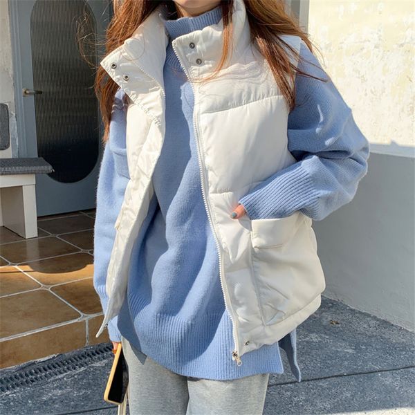 ol plus size autumn winter vest coat women baseball clothes vintage elegant thick warm sleeveless solid loose parkas 210421, Black
ol plus size autumn winter vest coat women baseball clothes vintage elegant thick warm sleeveless solid loose parkas 210421, Black