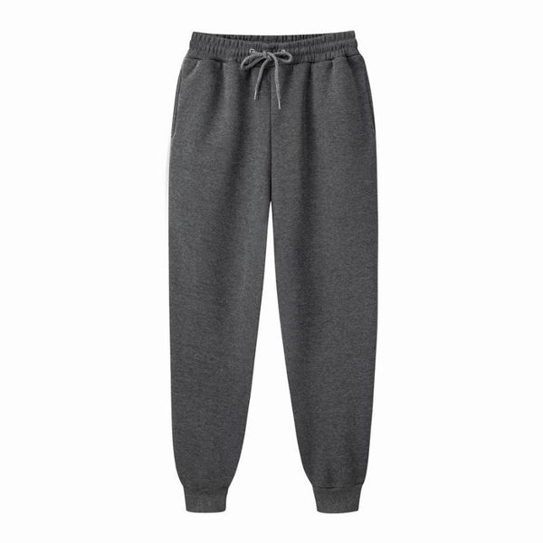 

men's pants 2021 casual solid mannen broek sport katoen grijs joggers losse joggingbroek plus size zwart pantalon streetwear, Black