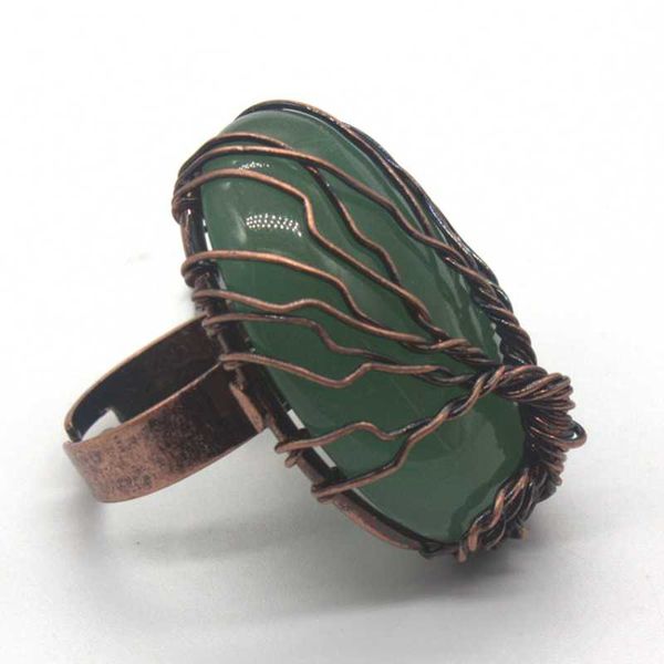 wedding rings trendy-beads unique copper wire wrap natural green aventurine oval shape engagement ring charm jewelry, Slivery;golden
wedding rings trendy-beads unique copper wire wrap natural green aventurine oval shape engagement ring charm jewelry, Slivery;golden