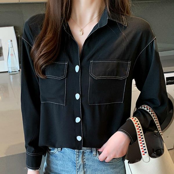 women's blouses & shirts fashion woman 2021 white blouse turn down collar office ladies long sleeve women blusa feminina c51
women's blouses & shirts fashion woman 2021 white blouse turn down collar office ladies long sleeve women blusa feminina c51