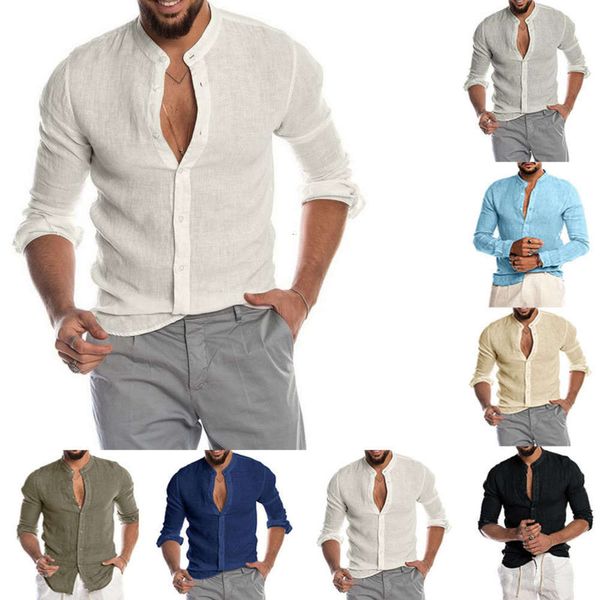 men's casual shirts shirt fall / winter v-neck linen cardigan stand collar long sleeve men's 3gh1 tq0p, White;black
men's casual shirts shirt fall / winter v-neck linen cardigan stand collar long sleeve men's 3gh1 tq0p, White;black