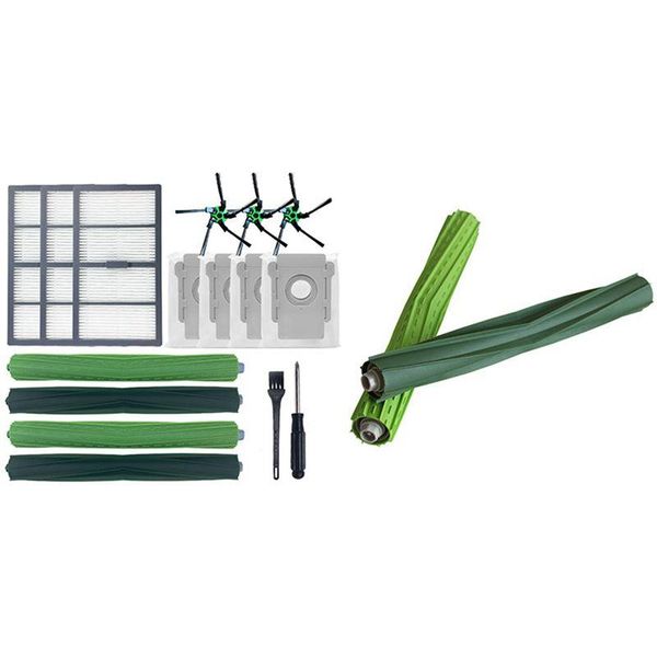vacuum cleaners 1 pairs of multi-surface rubber brushes for s9(9150) & 1set filters s9 (9150) s9+
vacuum cleaners 1 pairs of multi-surface rubber brushes for s9(9150) & 1set filters s9 (9150) s9+