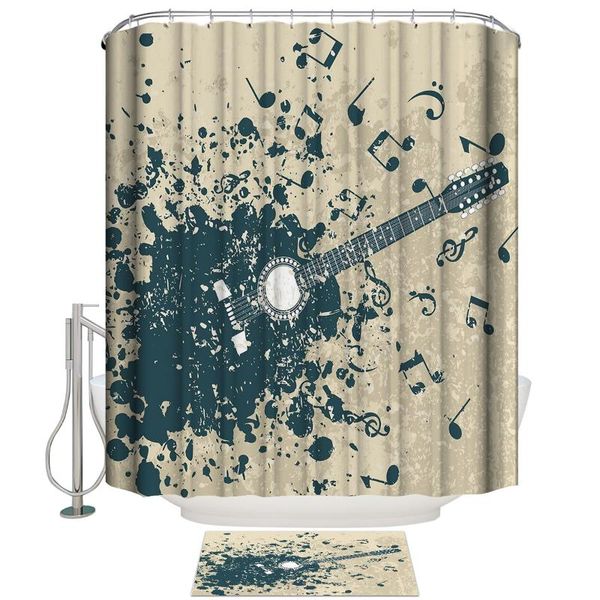 shower curtains guitar music notes bathroom mat with curtain accessory sets 2 piece set 
shower curtains guitar music notes bathroom mat with curtain accessory sets 2 piece set