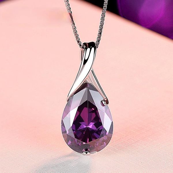 pendant necklaces fashion exquisite purple drop crystal elegant lady cubic zirconia silver color charm women cocktail jewelry
pendant necklaces fashion exquisite purple drop crystal elegant lady cubic zirconia silver color charm women cocktail jewelry