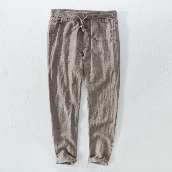 classic men striped linen elastic waist pants fashion pattern good cutting slim fitted mens trousers for outwearing plus size men's, Black
classic men striped linen elastic waist pants fashion pattern good cutting slim fitted mens trousers for outwearing plus size men's, Black