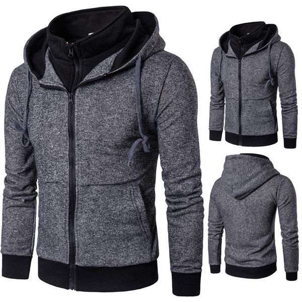 men's hoodies & sweatshirts zogaa hooded sweatshirt zipper cardigan dark grey slim fashion personality streetwear harajuku jacket, Black
men's hoodies & sweatshirts zogaa hooded sweatshirt zipper cardigan dark grey slim fashion personality streetwear harajuku jacket, Black