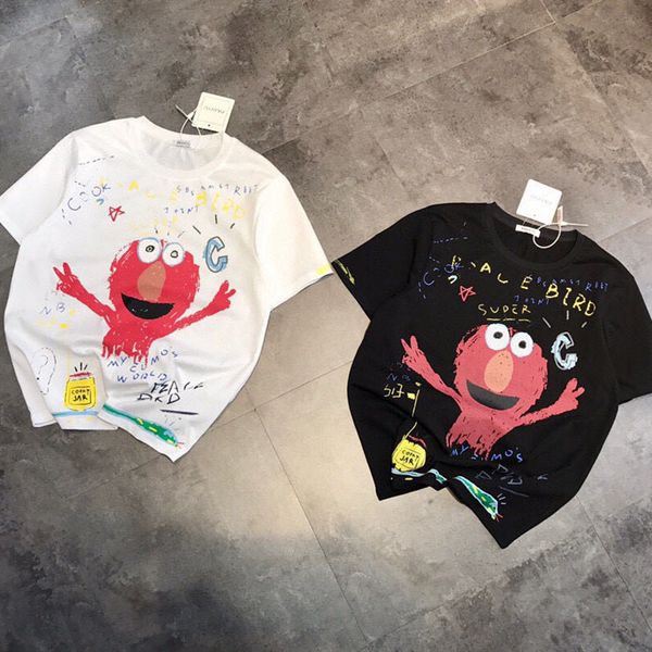 design clothing graffiti hand-painted doll print t-shirt men and women ins style loose half casual short sleeve qingdao jimo, White
design clothing graffiti hand-painted doll print t-shirt men and women ins style loose half casual short sleeve qingdao jimo, White