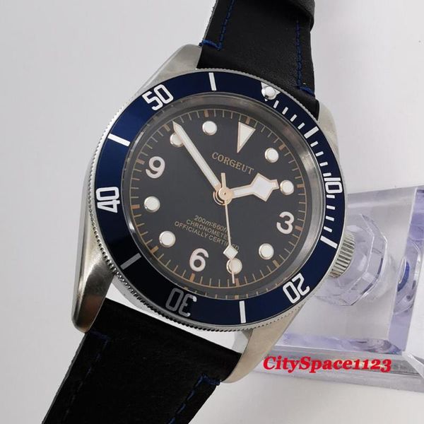 wristwatches automatic mens watch 41mm sapphire glass luminous corgeut black dial leather mechanical men, Slivery;brown
wristwatches automatic mens watch 41mm sapphire glass luminous corgeut black dial leather mechanical men, Slivery;brown